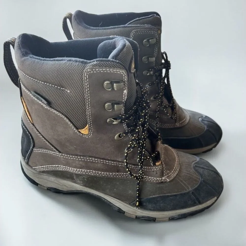 L.L.Bean Men’s Size 12 M PrimaLoft Insulated Winter Work Snow Boots Brown